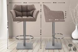 CLP Bárszék Damaso E szövet, terrakotta barna (101158599)