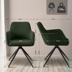 CLP Olema Cord étkezőszék, zöld (326050)