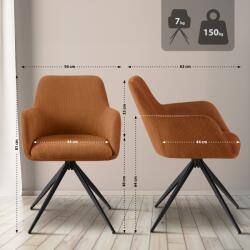 CLP Olema Cord étkezőszék, narancs (326055)