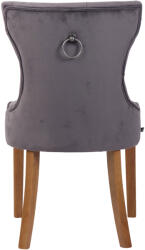 CLP Szék Franca bársony antik-light, sötétszürke (314753)