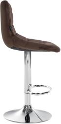 CLP Bárszék Jerry bársony króm, barna (322564)