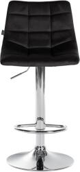 CLP Bárszék Jerry bársony króm, fekete (322563)