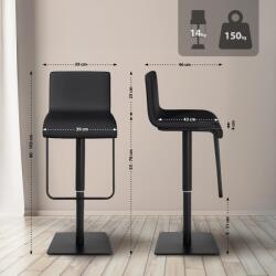 CLP Bárszék Limon B, fekete (101820901)