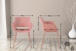 CLP 2 db Alpena szék készlet, rózsaszín (326801)