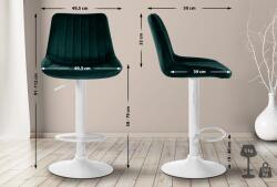 CLP Bárszék Toni bársony, zöld (325732)