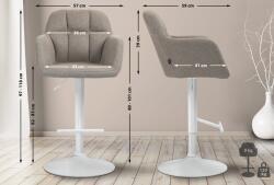 CLP Bárszék Natoma szövet, taupe (322950)