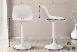 CLP 2 db bárszék szett Camden bársony, krém (325159)