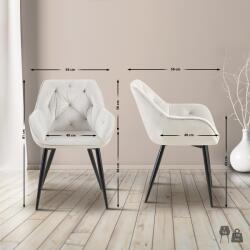 CLP 2 db étkezőszék készlet Cassis, világosszürke (320021)