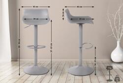 CLP 4 db Aveiro bárszék szett, szürke (322756)