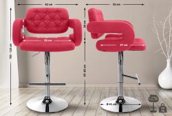 CLP Bárszék Dublin FABRIC C, piros (101817605)