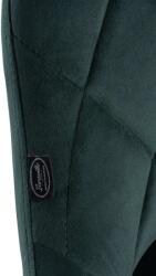 CLP 2 db Lazio bársony bárszék készlet, sötétzöld (323261)