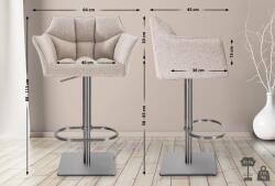 CLP Bárszék Damaso E szövet, elefántcsont (101674281)