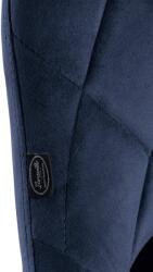 CLP 2 db bárszék Lazio bársony króm készlet, kék (323243)