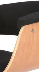 CLP 2 db Vestal szövet bárszék készlet, natúr/fekete (323454)