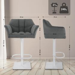 CLP Bárszék Damaso W Cord, szürke (326326)