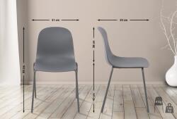 CLP Hardin szék, sötétszürke (324264)