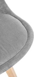 CLP Linares Cord szék, szürke (322988)