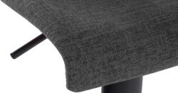 CLP 2 db bárszék készlet Branford szövet, sötétszürke (323628)