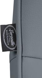 CLP 2 db bárszék Vonore króm műbőr szett, szürke (325219)