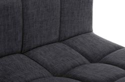 CLP 2 db bárszék szett Calma szövet, sötétszürke (323642)