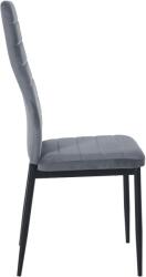 CLP Mayfair bársony étkezőszék, világosszürke (322204)