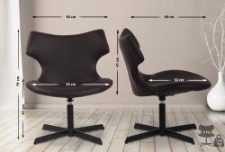 CLP Lounger Welland műbőr, barna (317804)