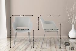 CLP 2 db Alpena szék készlet, világosszürke (326802)