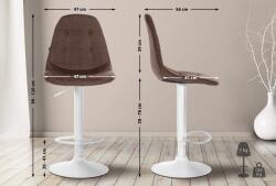 CLP Bárszék Elmore szövet W, barna (324781)