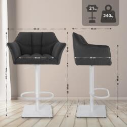 CLP Bárszék Damaso W Cord, sötétszürke (326327)