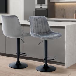 CLP Bárszék Toni bársony, sötétszürke (321552)