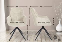 CLP Jules szövet étkezőszék, krém (322122)