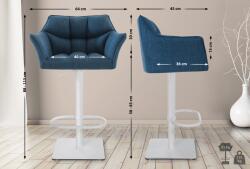 CLP Bárszék Damaso W szövet, kék (101676710)