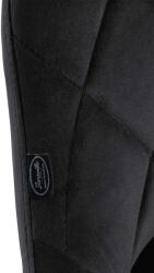 CLP 2 db Lazio bársony bárszék készlet, fekete (323263)