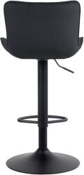 CLP Emma bársony 2 db bárszék, fekete (322351)