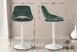 CLP Bárszék Milet bársony, zöld (322446)