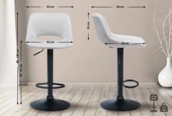 CLP 2 db bárszék szett Camden bársony, világosszürke (325155)