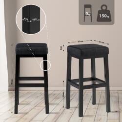 CLP Bárszék Taylor B80 szövet, sötétszürke (101026856)