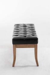 CLP Bench Ramses műbőr antik-light 100, fekete (152004301)