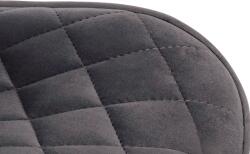 CLP 2 db bárszék készlet, Minosa bársony, sötétszürke (322850)