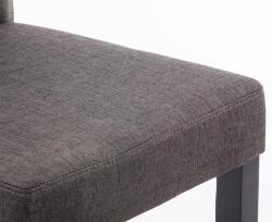 CLP 4 db Ina szövetből álló étkezőszék készlet, sötétszürke (182258656)