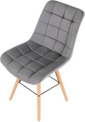 CLP Szék Leni bársony, szürke (321181)