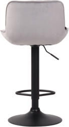 CLP Bárszék Lentini bársony, szürke (318272)