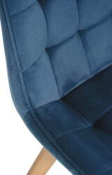 CLP Brook bársony szék, kék (321793)