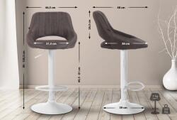 CLP Bárszék Milet szövet, sötétszürke (321280)