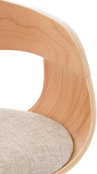 CLP 2 db Kingston C szövet bárszék készlet, natúr/krém (315036)