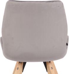 CLP Luna bársony szék, szürke (319476)