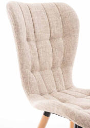 CLP 4 székből álló szett Elda natúr anyagból, krém (318413)