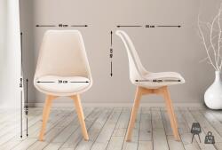 CLP Linares bársony szék, bézs (316184)