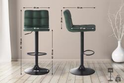 CLP Bárszék Feni bársony, zöld (315724)