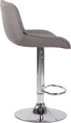 CLP Bárszék Lentini szövet króm, szürke (318244)